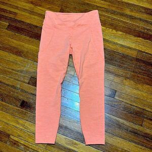 JoyLab Women’s Tangerine Workout Leggings, Pockets, Sz Large